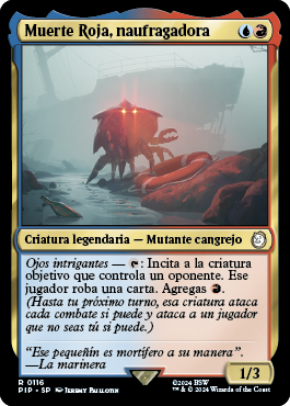 Muerte Roja, naufragadora