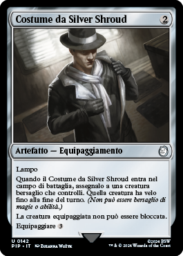 Costume da Silver Shroud