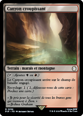 Canyon croupissant