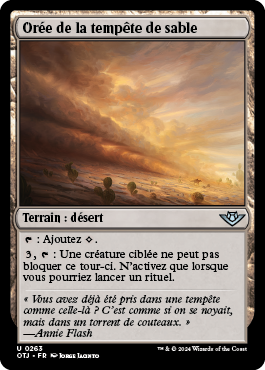 Orée de la tempête de sable