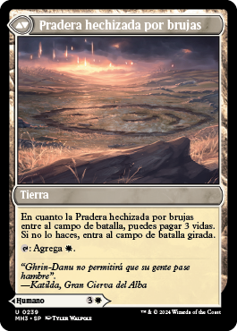 Pradera hechizada por brujas