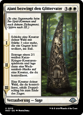 Ajani bezwingt den Göttervater