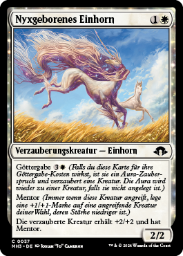 Nyxgeborenes Einhorn