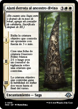 Ajani derrota al ancestro divino