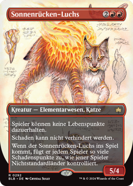 Sonnenrücken-Luchs