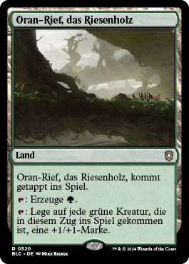 Oran-Rief, das Riesenholz