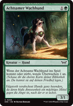 Achtsamer Wachhund