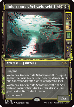 Unbekanntes Schwebeschiff