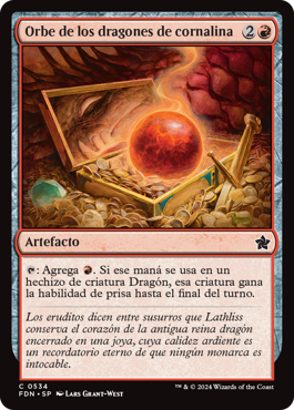 Orbe de los dragones de cornalina