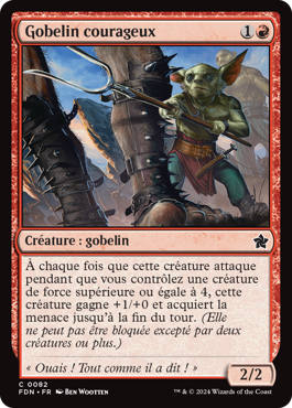 Gobelin courageux