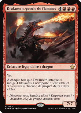 Drakuseth, gueule de flammes