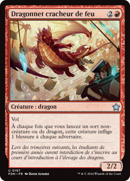 Dragonnet cracheur de feu