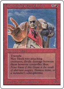 Two-Headed Giant of Foriys (Unlimited Edition) - Gatherer - Magic 