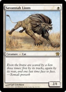 Savannah Lions (Ninth Edition) - Gatherer - Magic: The Gathering