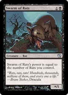 Swarm of Rats ~ Ninth Edition Excellent+ Magic MTG 
