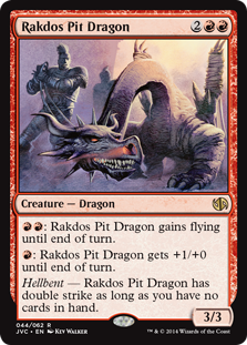 《ラクドスの地獄ドラゴン/Rakdos Pit Dragon》 [DD3_JVC]